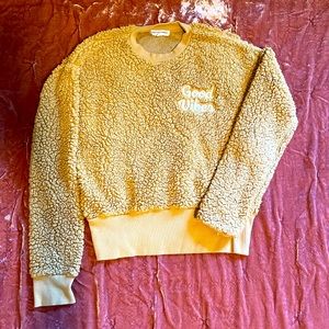 Mustard yellow fluffy sweater